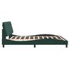 vidaXL Cadre de lit sans matelas vert fonc&eacute; 180x200 cm velours