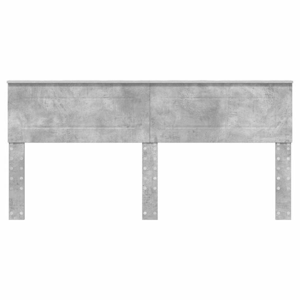 vidaXL T&ecirc;te de lit Gris b&eacute;ton 200 cm Bois d'ing&eacute;nierie