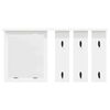 vidaXL Porte-manteau mural Blanc 85 x 10 x 45 cm Bois d'ing&eacute;nierie