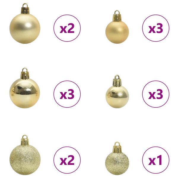 vidaXL Sapin de No&euml;l artificiel avec 150 LED Blanc 150 cm PVC et Acier