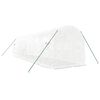 vidaXL Serre avec cadre en acier blanc 16 m² 8x2x2 m
