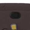 vidaXL Fauteuil inclinable de massage Marron fonc&eacute; Tissu