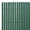 vidaXL Clôture de jardin Double face PVC 90 x 500 cm Vert