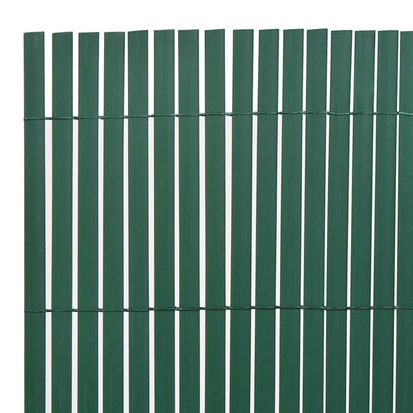 vidaXL Clôture de jardin Double face PVC 90 x 500 cm Vert