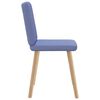 vidaXL Chaises &agrave; manger lot de 6 bleu jean tissu