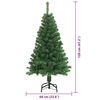 vidaXL Sapin de Noël artificiel Vert 120 cm PVC, Acier et Plastique