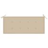 vidaXL Banc de jardin avec coussin 120 cm Bambou