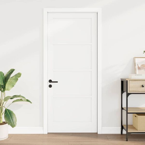 vidaXL Porte int&eacute;rieure ORKDAL Blanc 83 x 202 cm Contreplaqu&eacute;