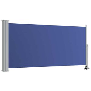 vidaXL Auvent lat&eacute;ral r&eacute;tractable de patio 120x300 cm Bleu
