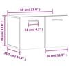 vidaXL Armoire murale Blanc 60x36,5x35 cm Bois d'ing&eacute;nierie