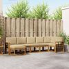 vidaXL Ensemble de canap&eacute;s d'ext&eacute;rieur 7 pcs Naturel et Beige
