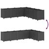 vidaXL Jardini&egrave;re noir 160x160x53 cm polypropyl&egrave;ne