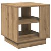 vidaXL Table basse ch&ecirc;ne artisanal 40x40x43 cm bois d'ing&eacute;nierie