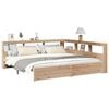 vidaXL Lit biblioth&egrave;que sans matelas 180x200 cm bois massif de pin