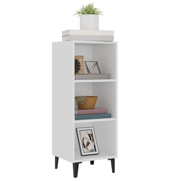 vidaXL Buffet blanc 34,5x32,5x90 cm bois d'ing&eacute;nierie