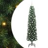 vidaXL Sapin de No&euml;l artificiel Vert 210 cm PVC et acier et plastique