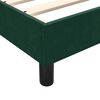 vidaXL Cadre de lit sans matelas vert fonc&eacute; 100x210 cm velours