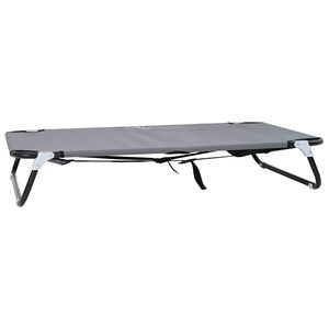 vidaXL Lit pour Chien 90 x 55 x 18 cm Acier Gris clair