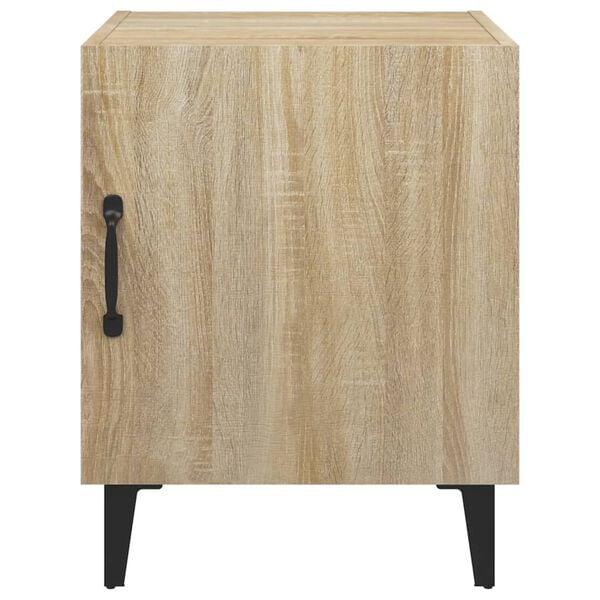 vidaXL Table de chevet Ch&ecirc;ne sonoma Bois d'ing&eacute;nierie