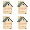 vidaXL Nichoirs 4 pcs 23x19x33 cm Bois de sapin