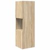 vidaXL Meuble d'angle Ch&ecirc;ne Sonoma 30,5x30x95cm Bois d'ing&eacute;nierie