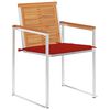 vidaXL Chaises de jardin avec coussins lot de 2 Acacia solide et acier