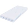 vidaXL Matelas Blanc 70 x 200 cm Tissu jacquard