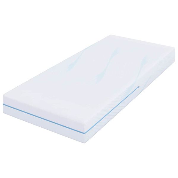 vidaXL Matelas Blanc 70 x 200 cm Tissu jacquard