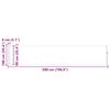 vidaXL Auvent latéral rétractable de patio 100x500 cm Marron