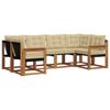 vidaXL Ensemble de canap&eacute;s d'ext&eacute;rieur 6 pcs Naturel et Beige