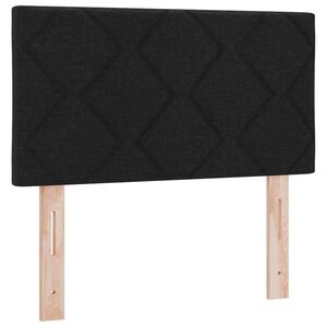 vidaXL T&ecirc;te de lit LED Noir tissu