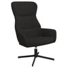 vidaXL Chaise de relaxation Noir Velours