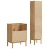 vidaXL Ensemble de mobilier de salle de bain FLORO 2 pcs Cire marron