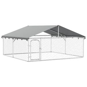 vidaXL Chenil ext&eacute;rieur avec toit 300x300x150 cm