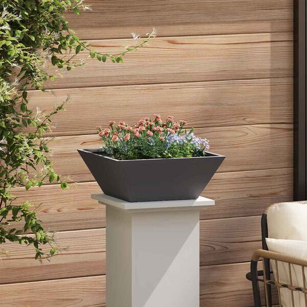 vidaXL Cache-pot de jardin 5 pcs Noir 40 x 40 x 15 cm