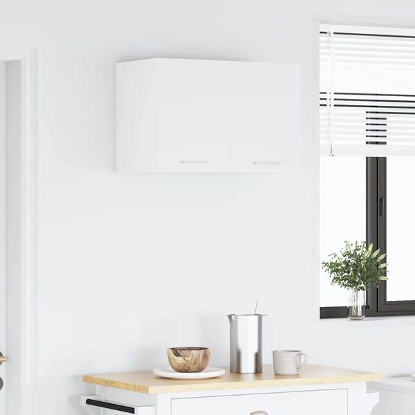 vidaXL Armoire suspendue 2 pcs Blanc 30 x 31 x 40 cm Bois d'ing&eacute;nierie