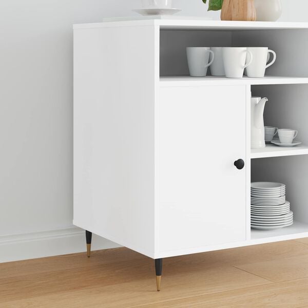 vidaXL Pieds de meuble 12 pcs Noir et or &Oslash; 40 x 98 mm Fer