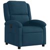 vidaXL Fauteuil inclinable &eacute;lectrique bleu velours