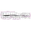 vidaXL Salon de jardin 7 pcs bois massif douglas