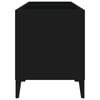vidaXL Armoire à disques noir 74,5x38x48 cm bois d'ingénierie