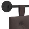 vidaXL T&ecirc;te de lit suspendue Marron fonc&eacute; 210 x 55 x 7 cm tissu