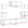 vidaXL Ensemble de meubles TV 7 pcs Blanc Bois d'ing&eacute;nierie
