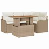 vidaXL Ensemble de canap&eacute; de jardin 5 pc 4-Nombre de places