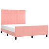 vidaXL Cadre de lit sans matelas rose 140x190 cm velours