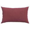 vidaXL Coussins de canap&eacute; 2 pcs Bordeaux 50 x 30 cm tissu