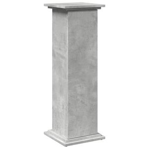 vidaXL Pi&eacute;destal avec rangement gris b&eacute;ton 31x30x90 cm bois ing&eacute;nierie