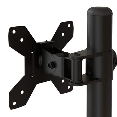 vidaXL Support de moniteur noir acier VESA 75/100 mm