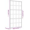 vidaXL Porte coulissante dor&eacute; 102,5x205 cm verre ESG d&eacute;poli aluminium