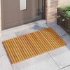 vidaXL Tapis de bain Uni Marron 100 x 55 cm bois