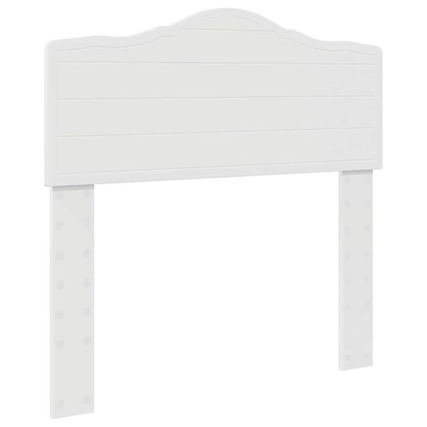 vidaXL T&ecirc;te de lit avec t&ecirc;te de lit Blanc 75 cm Bois d'ing&eacute;nierie